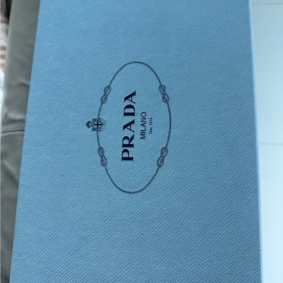 Prada Blue Textured Box - Picture 6 of 9